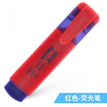 东洋(TOYO) SP25(红)TOYO荧光笔彩色笔荧光笔标记笔斜头10支盒装